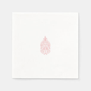 Misty Rose, flush Mahogany, dekoratives Design Serviette