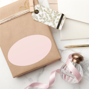 Misty Rose Ovaler Aufkleber