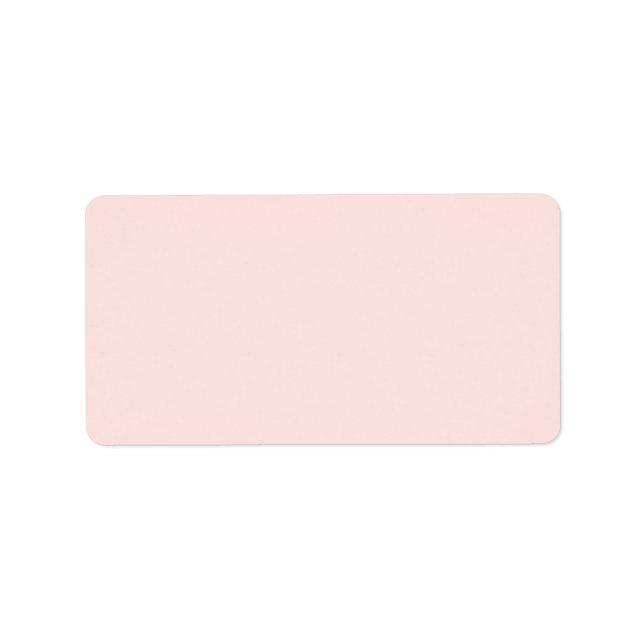 Misty Rose Solid Color Adressaufkleber (Vorne)