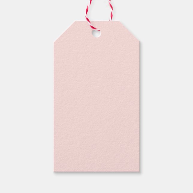 Misty Rose Solid Color Geschenkanhänger (Vorderseite)