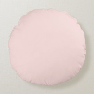 Misty Rose Solid Color Rundes Kissen