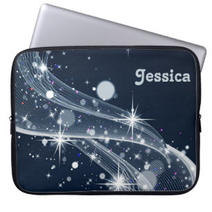 Misty Star Wirbel und Individuelle Name Laptopschutzhülle