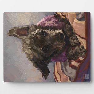 Misty the Poodle Fotoplatte