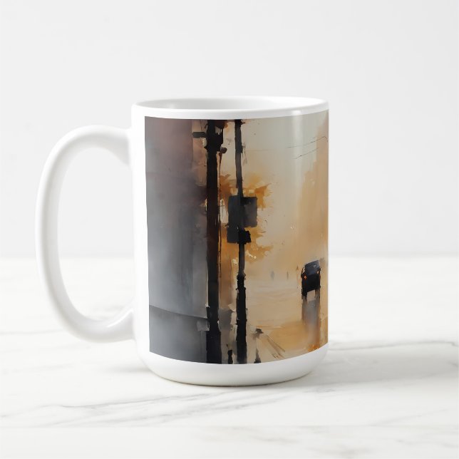 Misty Urban Abend Kaffeetasse (Links)