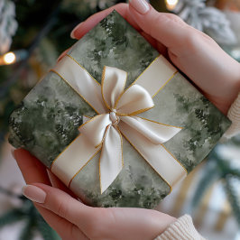 Misty Watercolor Forest Wrapping Paper Geschenkpapier