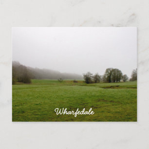 Misty Wharfedale Landschaft Postkarte