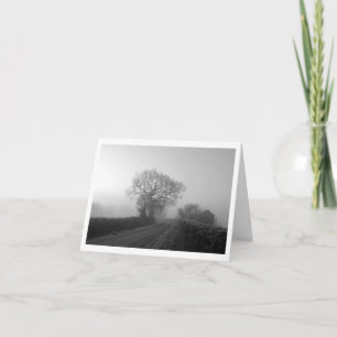 Misty Winter Morning: Cheshire, England Karte