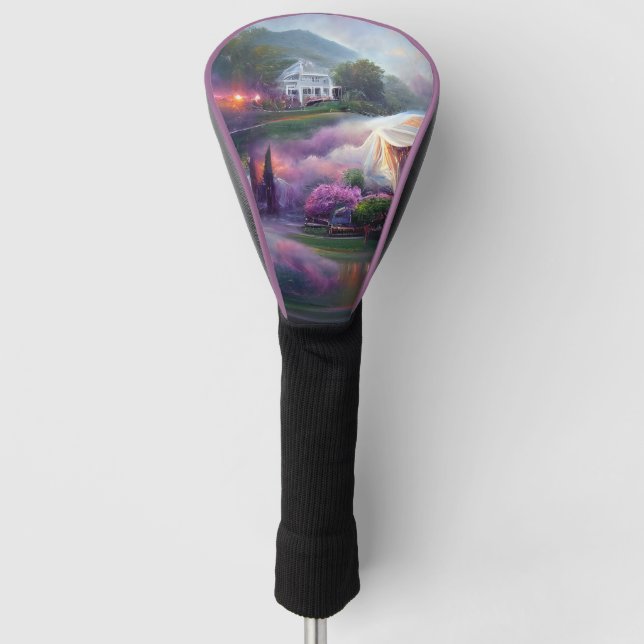 Misty Wisteria House Golf Headcover (Vorderseite)