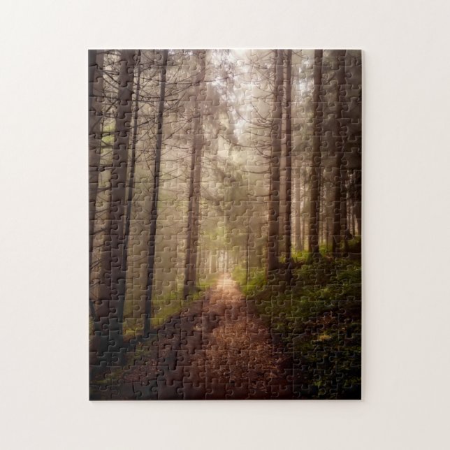 Misty Woodland Path Puzzle (Vertikal)