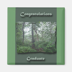 Misty Woods Gratulation Graduate Magnet