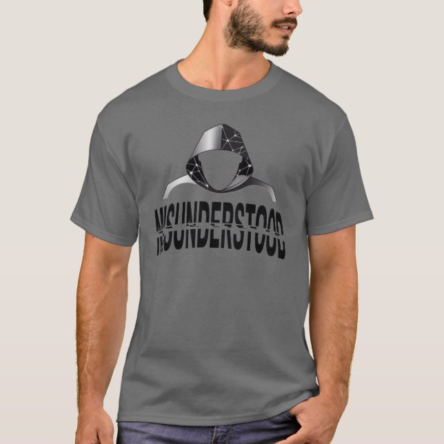 Misunderstood Glitch Hoodie Phantom T-Shirt (Vorderseite)