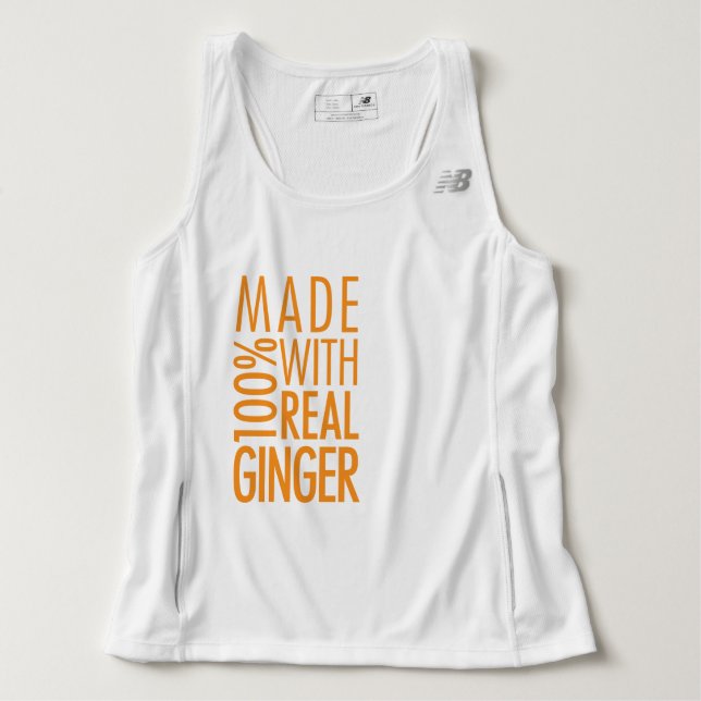 Mit 100% Real Ginger Tank Top (Design vorne)