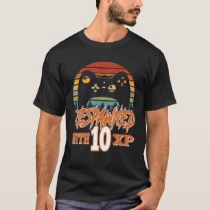 Mit 10 XP Video Gamer 10. Geburtstag Gif wiederher T-Shirt
