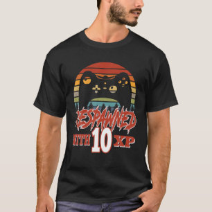 Mit 10 XP Video Gamer 10. Geburtstag Gif wiederher T-Shirt