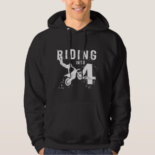 Mit 4 Jahren auf dem Dirtbike in den 4. Geburtstag Hoodie