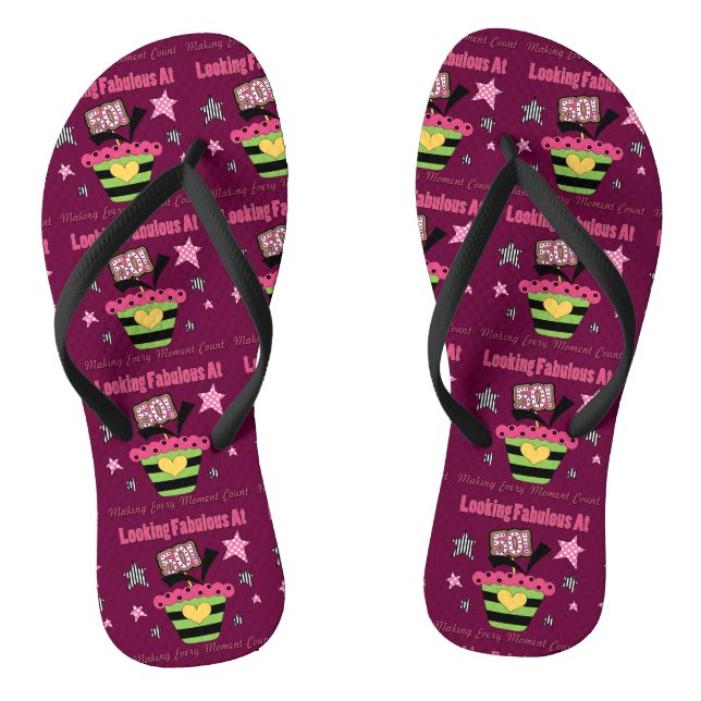 Mit 50 erstaunlich aussehen flip flops (Fußbett)