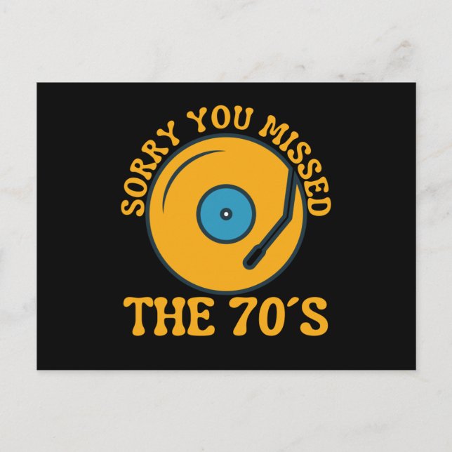 Mit 70er Music Seventies ist das Leben besser Postkarte (Vorderseite)