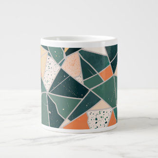 mit abstraktem geometrischem Muster Jumbo-Tasse