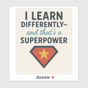 Mit ADHS* lerne ich anders Aufkleber