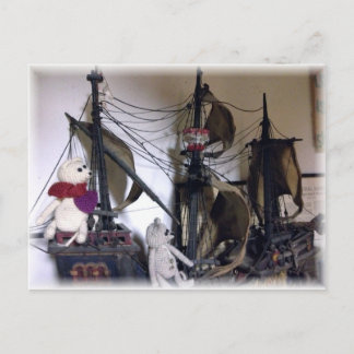 mit allen Segel-Sets Postkarte