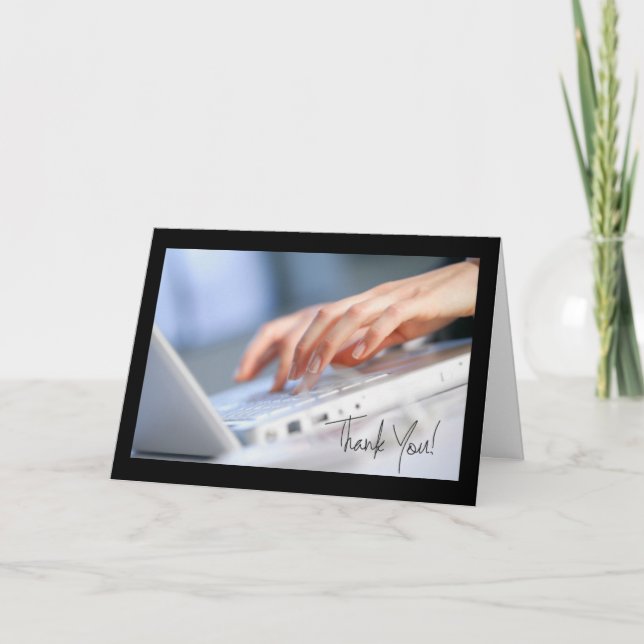 Mit Anerkennung für Verwaltungsfachleute Dankeskarte (Vorderseite)