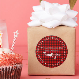 mit Anerkennung Weihnachtsunternehmen Marketing Cl Runder Aufkleber