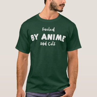 Mit Anime und Katzen gespeist T-Shirt