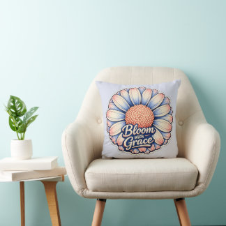 🌸✨ „Mit Anmut erblühen“ Floralkissen 🛋️💖 Kissen