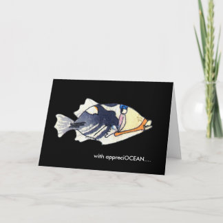 Mit appreciOCEAN Cartoon humu fish danke Karte