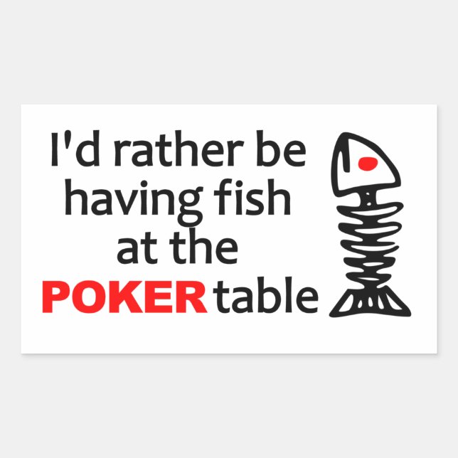 mit Aufklebern aus Fischen Rechteckiger Aufkleber (Vorderseite)