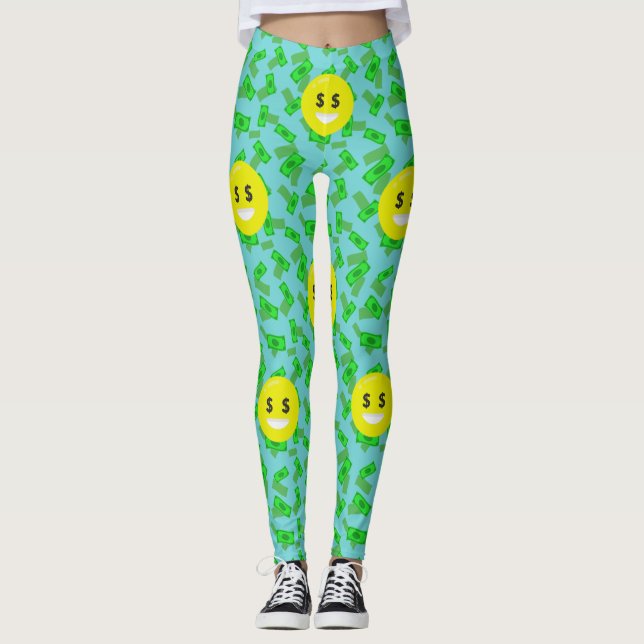 mit Augen Emoji-Leggings Leggings (Vorderseite)