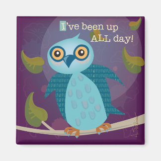 Mit Augen Eule im Mondlicht-Magnet Magnet