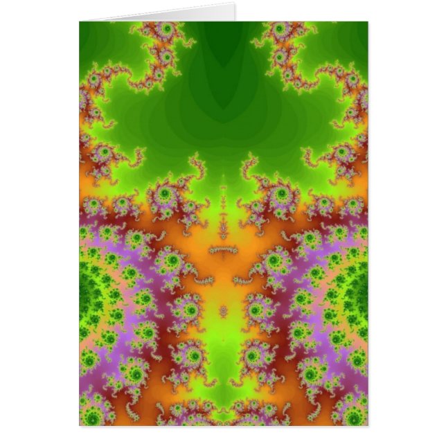 Mit Augen grünes Fraktal (Vorne)