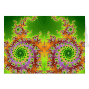 Mit Augen grünes Fraktal