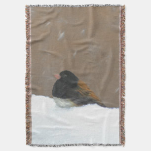 Mit Augen Junco-Malerei - Original Bird Art Decke