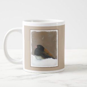 Mit Augen Junco-Malerei - Original Bird Art Jumbo-Tasse