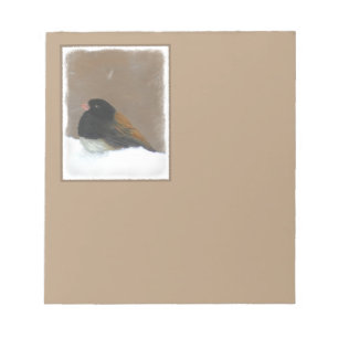 Mit Augen Junco-Malerei - Original Bird Art Notizblock