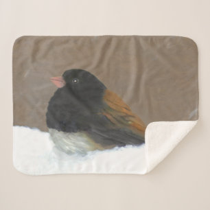 Mit Augen Junco-Malerei - Original Bird Art Sherpadecke