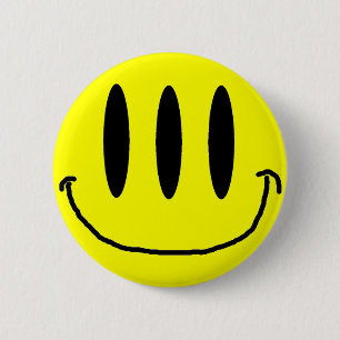 Mit Augen Knopf des Gesichts-3 Button