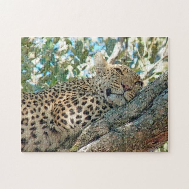 Mit Augen Leopard Puzzle (Horizontal)