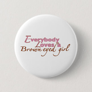 Mit Augen Mädchen Browns Button