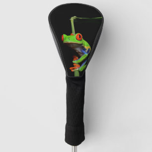 Mit Augen, roter Frosch Golf Headcover