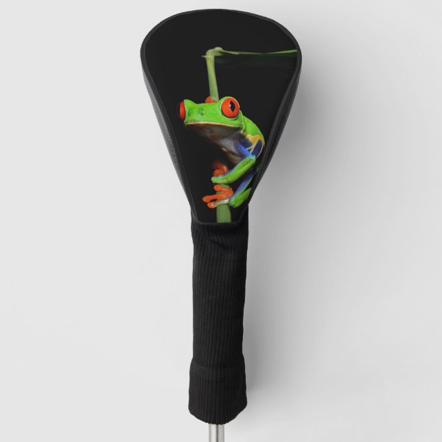 Mit Augen, roter Frosch Golf Headcover (Vorderseite)