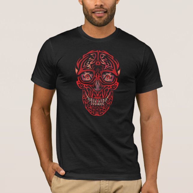 Mit Augen Schädel 3 T-Shirt (Vorderseite)
