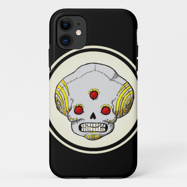 Mit Augen Schädel drei Case-Mate iPhone Hülle (Rückseite)