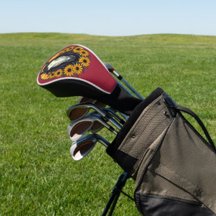 Mit Augen Susan-Blume aus Pferd und Schwarz Golf Headcover