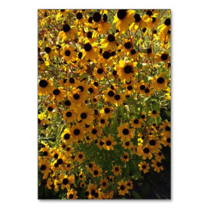 Mit Augen Susan-Blume mit benutzerdefiniertem Lese Tischnummer