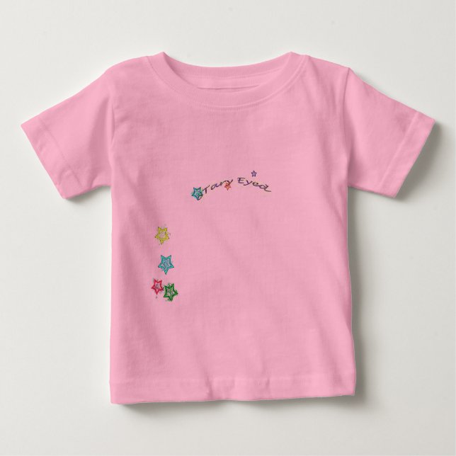 mit Augen vereinfacht Baby T-shirt (Vorderseite)