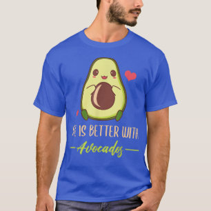 Mit Avocados Niedlichem Avocado Lover ist das Lebe T-Shirt