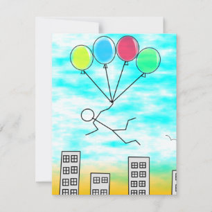 Mit Ballons über die Stadt fliegen